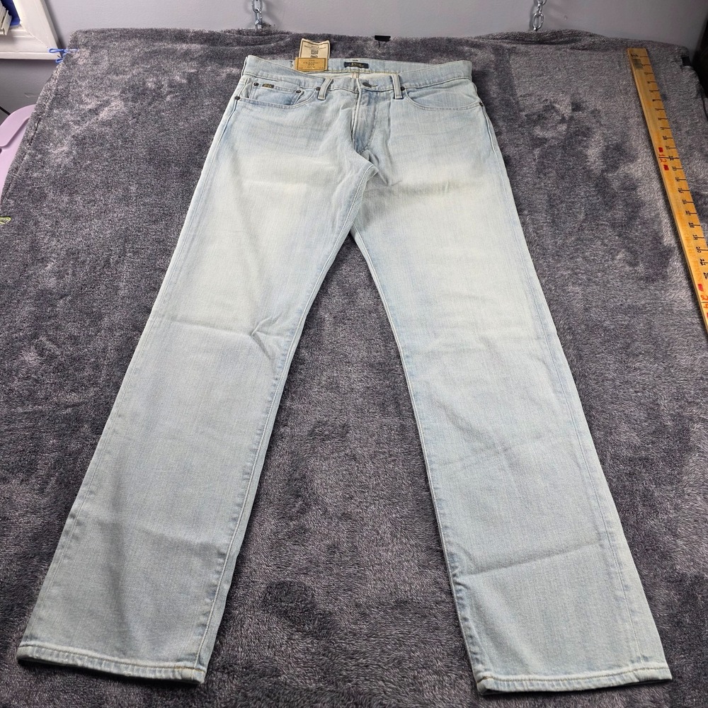 Polo Ralph Lauren Classic Fit Rigid Jeans Men 32x34 Tall Low Stretch Rope Dyed